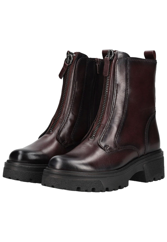 Gabor Stiefelette Nappaleder Bordeaux Warmfutter