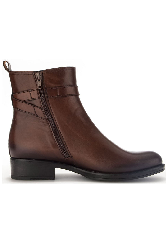 Gabor Stiefelette Nappaleder Braun/Gold