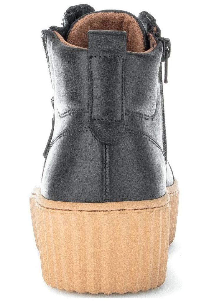 Gabor Stiefelette Nappaleder Schwarz/Braun