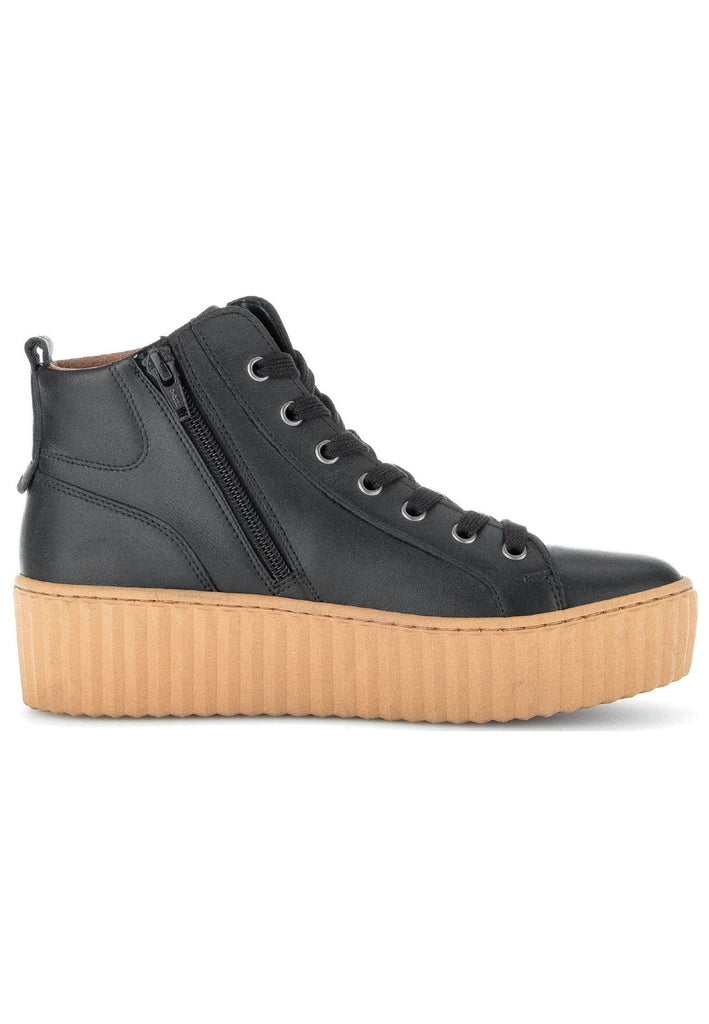 Gabor Stiefelette Nappaleder Schwarz/Braun