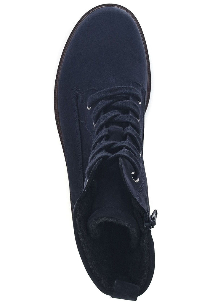 Gabor Stiefelette Nubukleder Dunkelblau Warmfutter