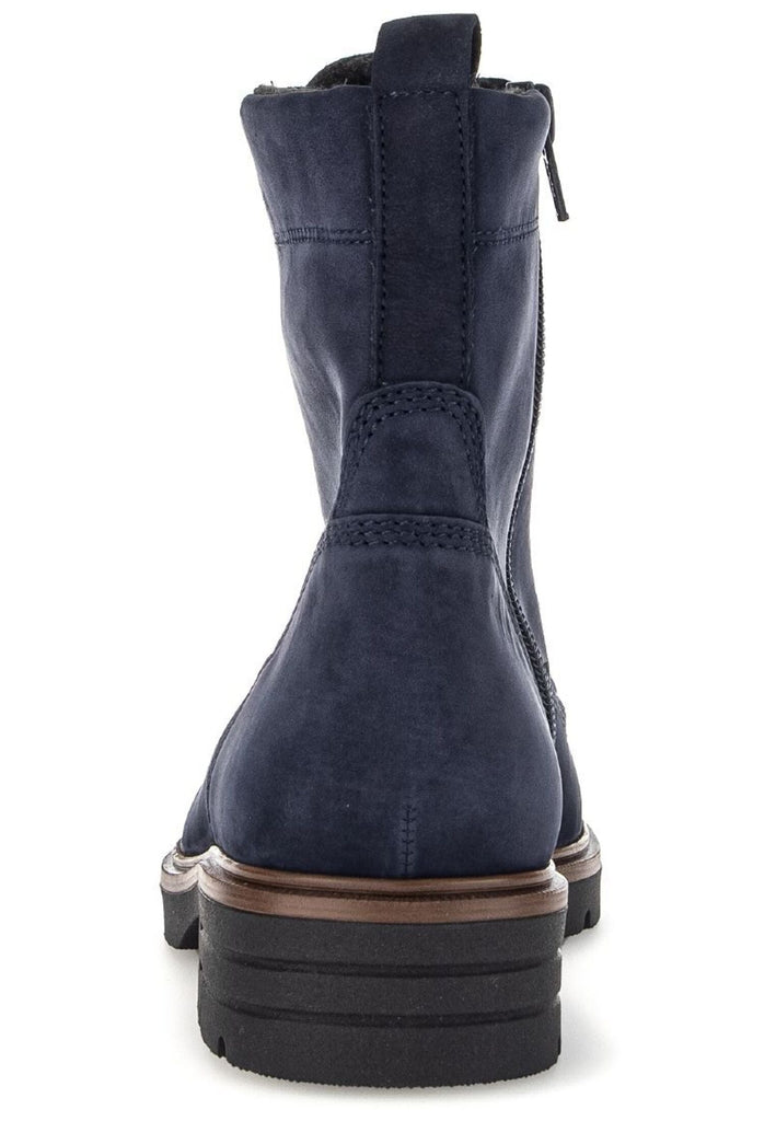 Gabor Stiefelette Nubukleder Dunkelblau Warmfutter