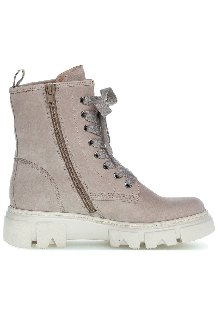 Gabor Stiefelette Nubukleder Leinen