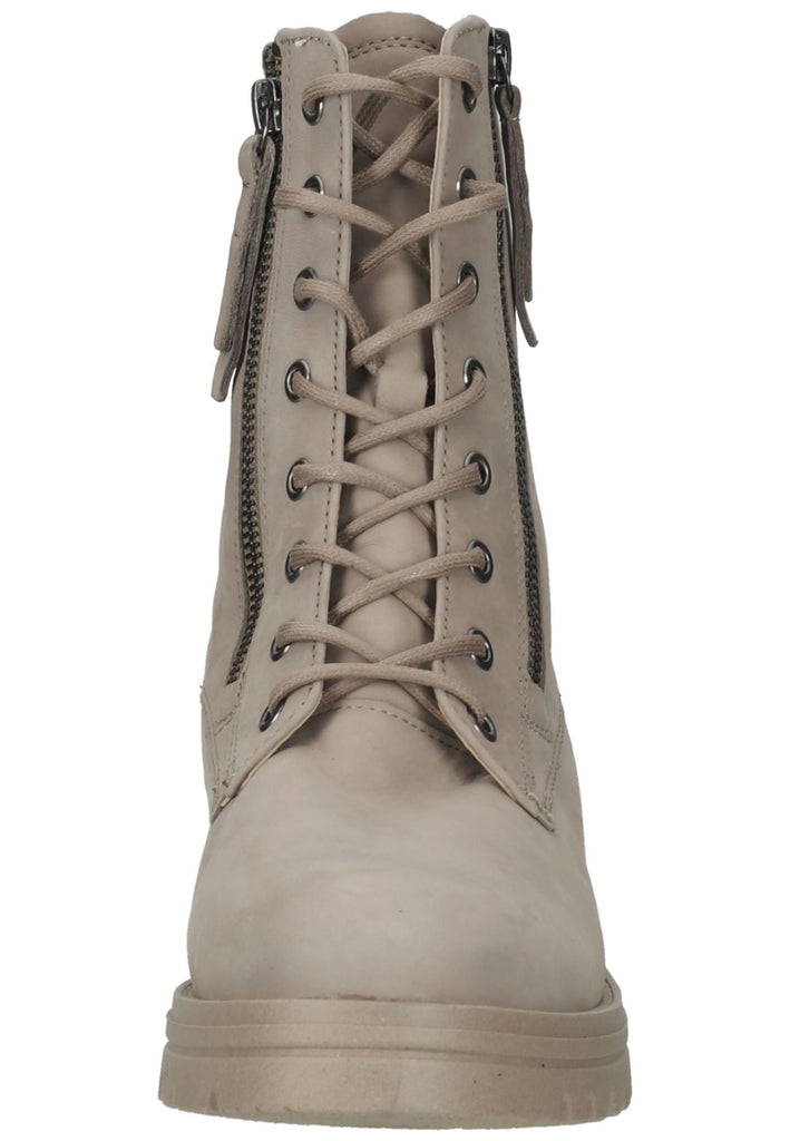 Gabor Stiefelette Nubukleder Leinen Warmfutter