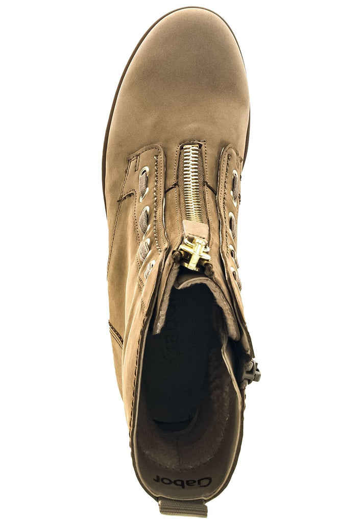 Gabor Stiefelette Nubukleder Nut Warmfutter