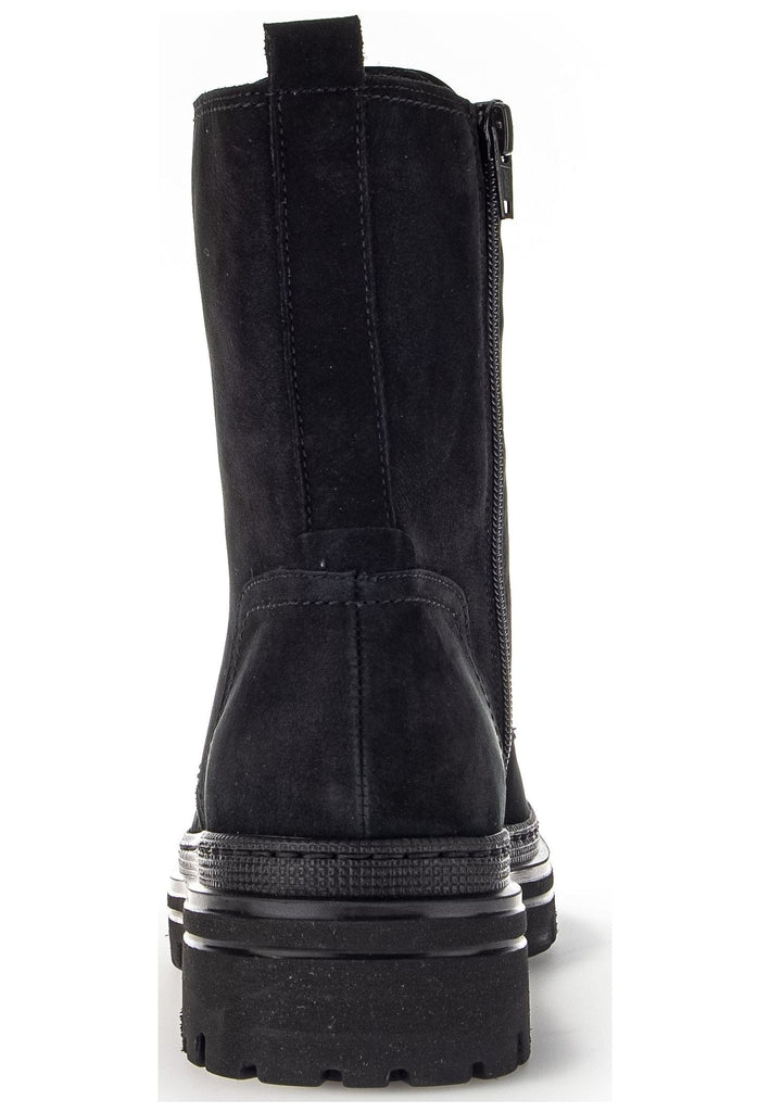 Gabor Stiefelette Nubukleder Schwarz