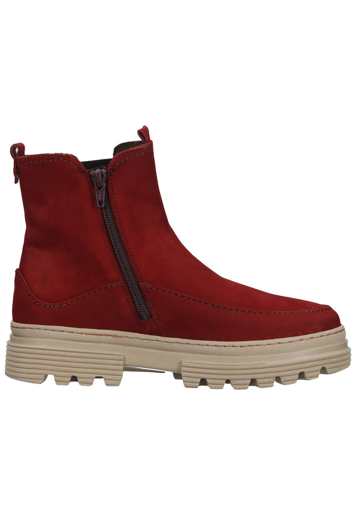 Gabor Stiefelette Nubukleder/Textil Rot