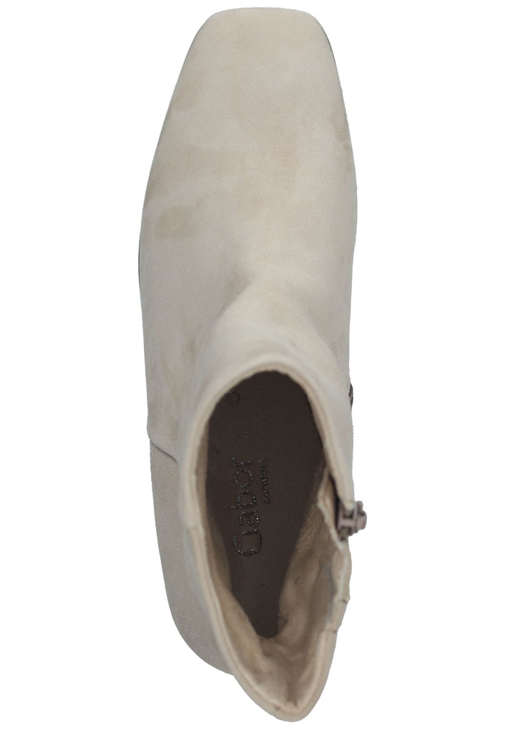 Gabor Stiefelette Veloursleder Beige