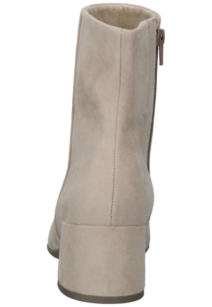 Gabor Stiefelette Veloursleder Beige
