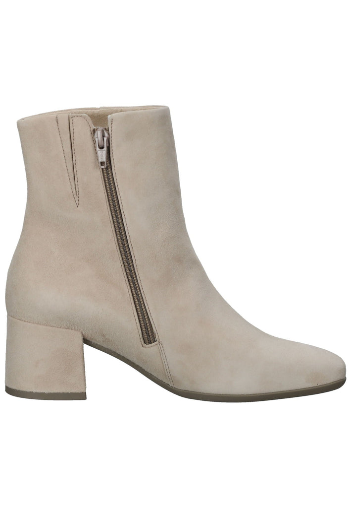 Gabor Stiefelette Veloursleder Beige