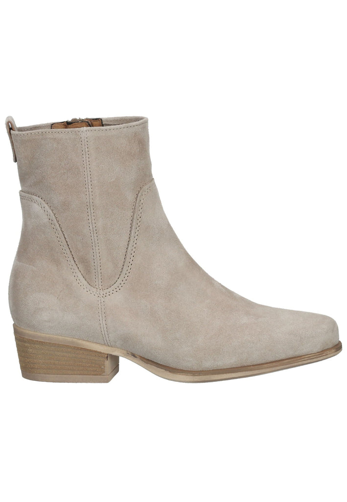 Gabor Stiefelette Veloursleder Beige