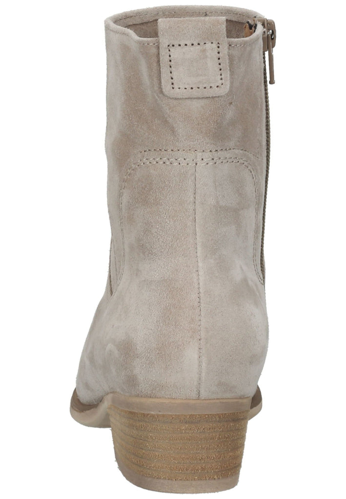 Gabor Stiefelette Veloursleder Beige