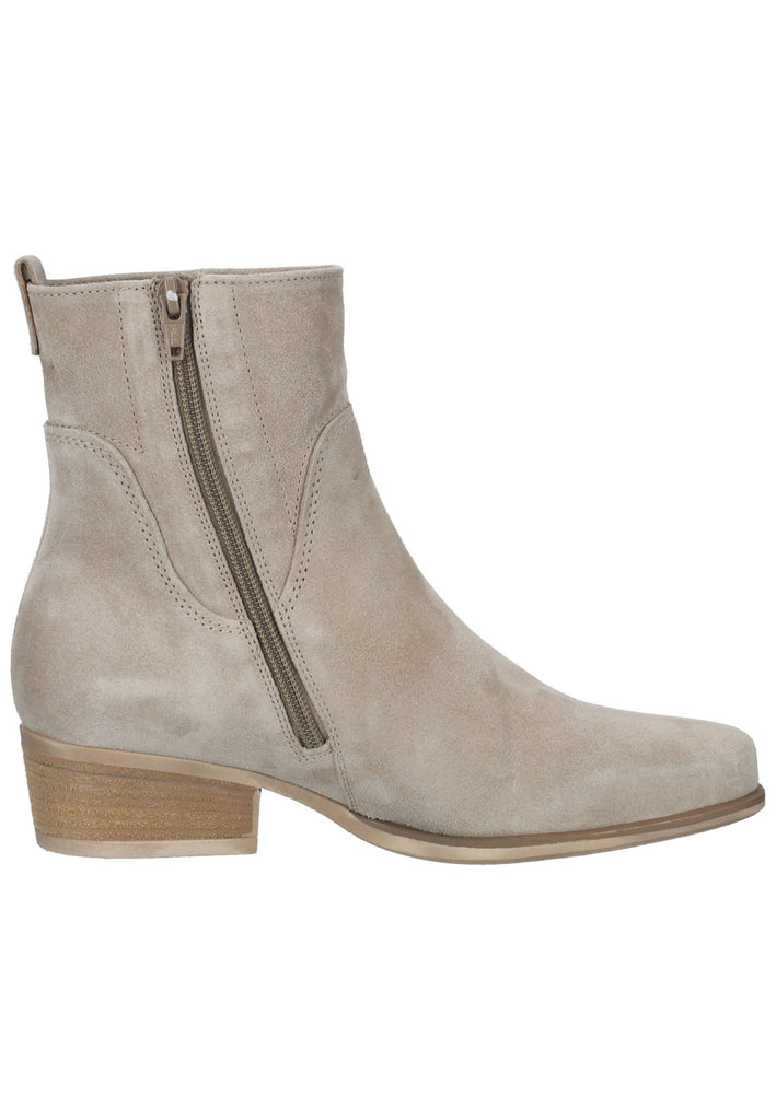 Gabor Stiefelette Veloursleder Beige