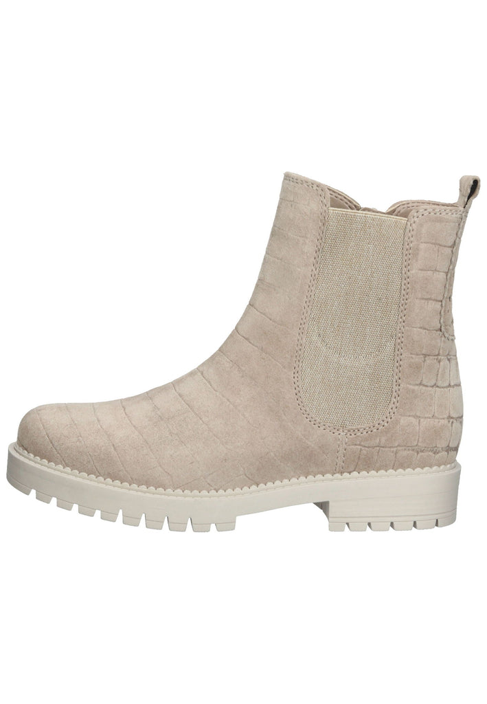 Gabor Stiefelette Veloursleder Beige