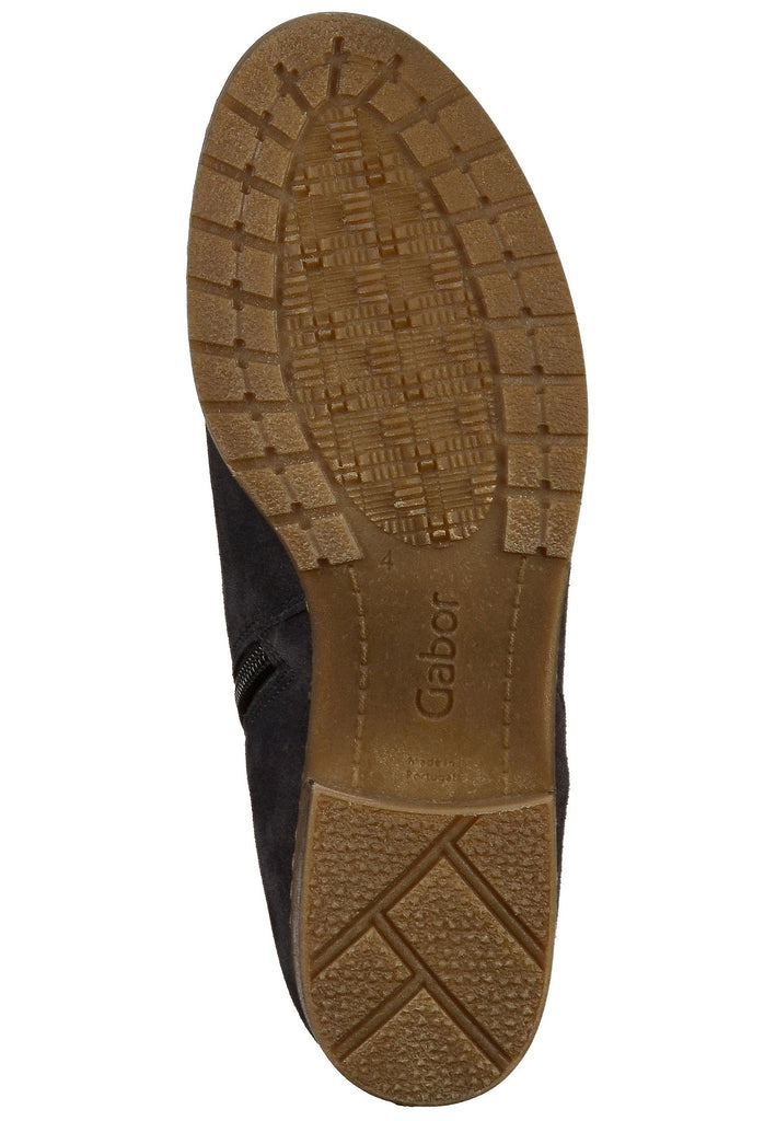 Gabor Stiefelette Veloursleder Blau