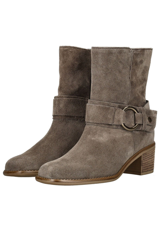 Gabor Stiefelette Veloursleder Braun/Grau