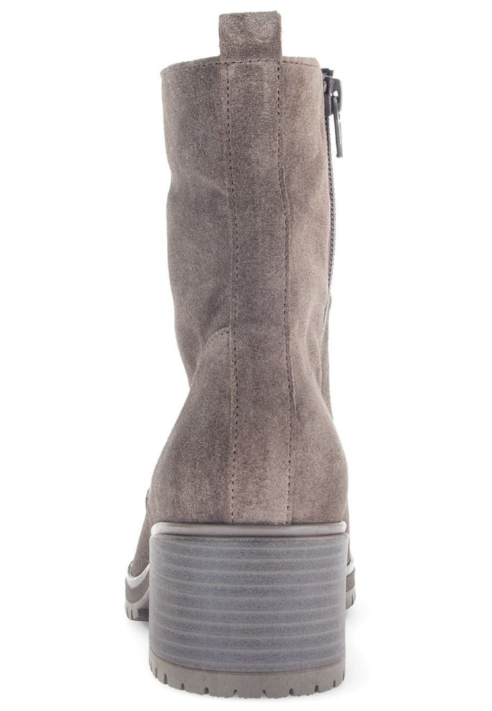 Gabor Stiefelette Veloursleder Braun/Grau Warmfutter