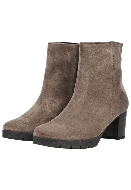 Gabor Stiefelette Veloursleder Braun Warmfutter