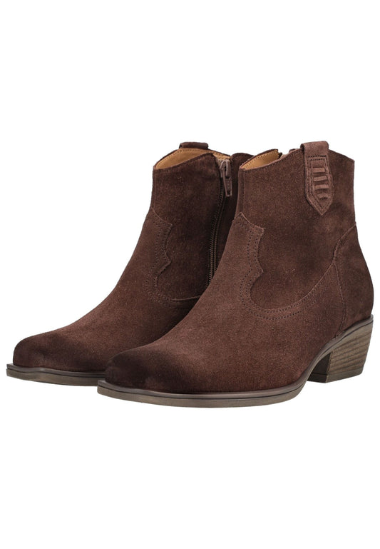 Gabor Stiefelette Veloursleder Cacao