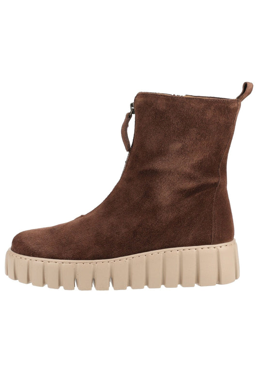 Gabor Stiefelette Veloursleder Cacao