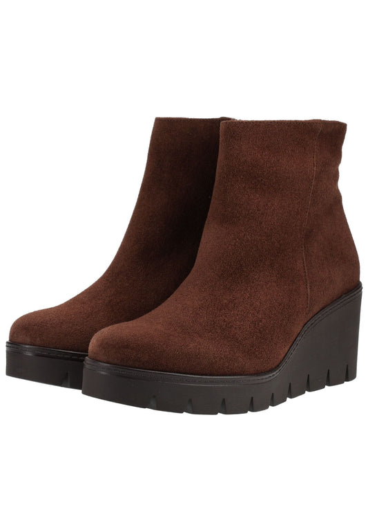 Gabor Stiefelette Veloursleder Cacao Warmfutter
