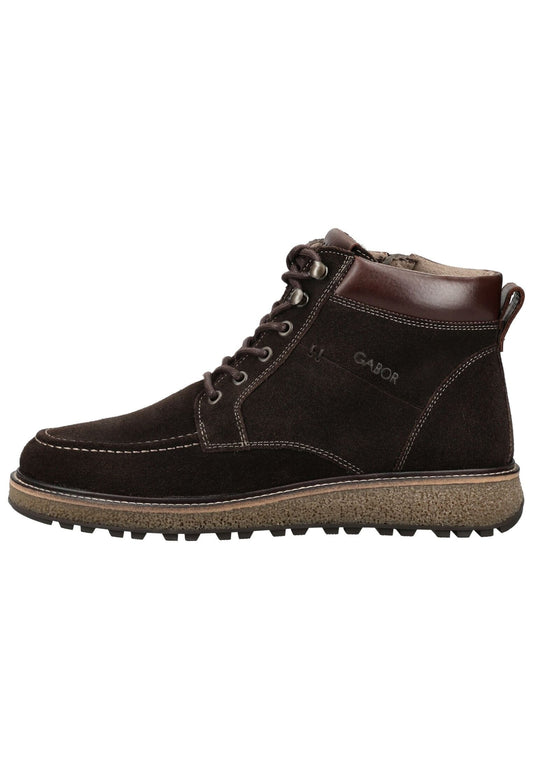 Gabor Stiefelette Veloursleder Coffee