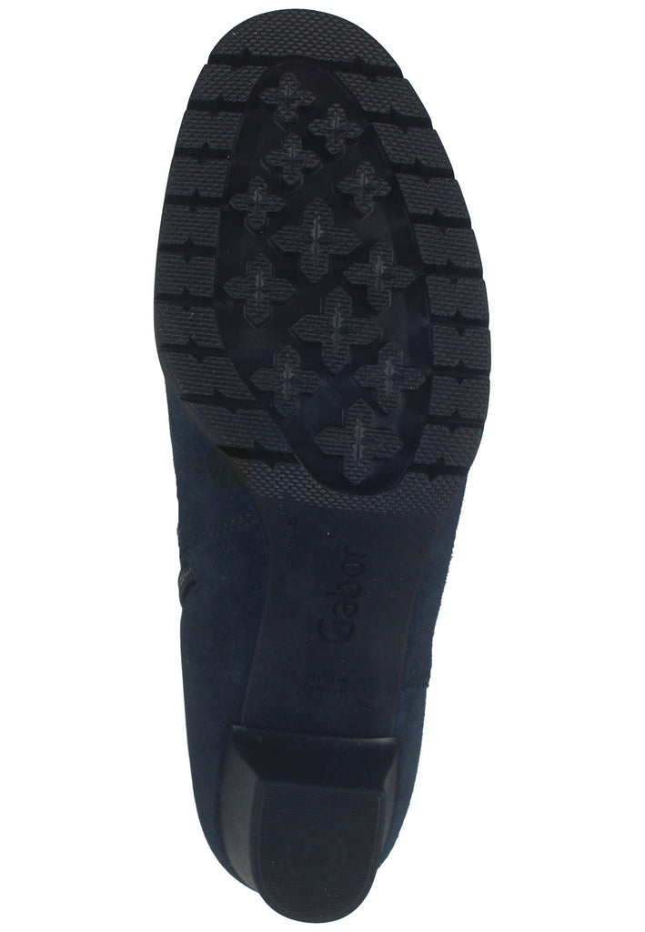 Gabor Stiefelette Veloursleder Dunkelblau