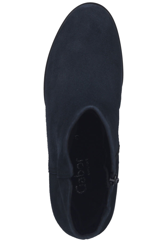Gabor Stiefelette Veloursleder Dunkelblau