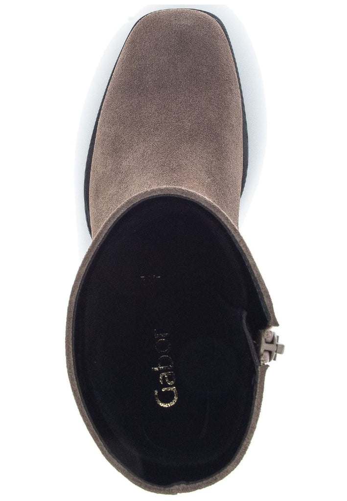 Gabor Stiefelette Veloursleder Dunkelbraun
