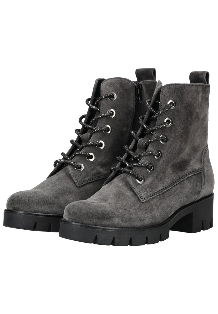 Gabor Stiefelette Veloursleder Dunkelgrau