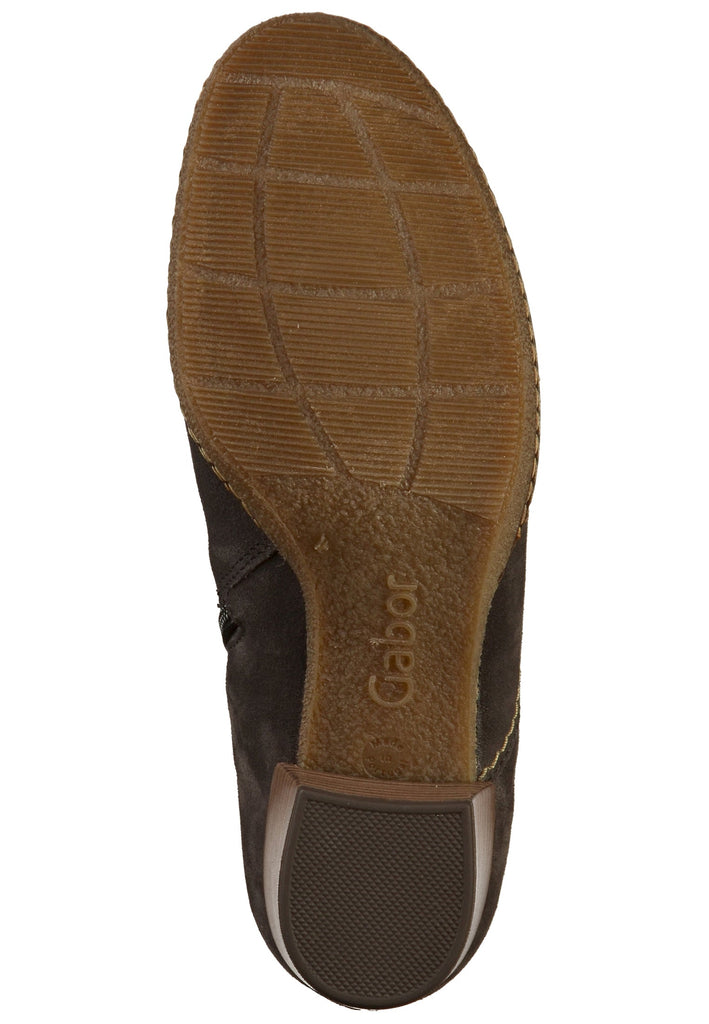 Gabor Stiefelette Veloursleder Dunkelgrau