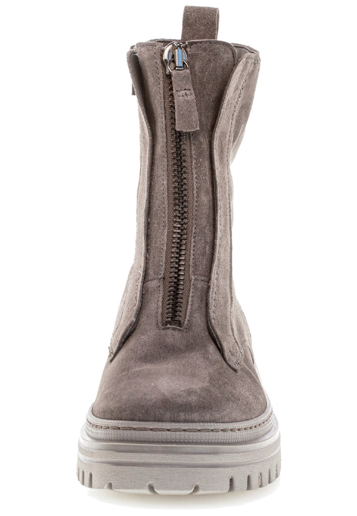 Gabor Stiefelette Veloursleder Grau