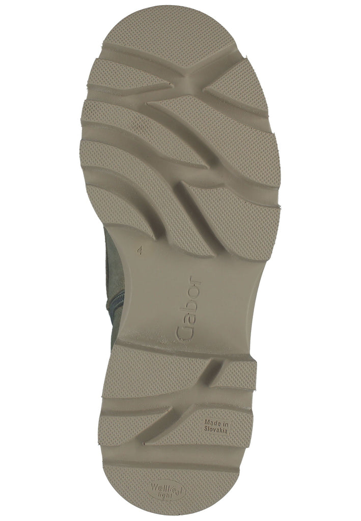 Gabor Stiefelette Veloursleder Grün