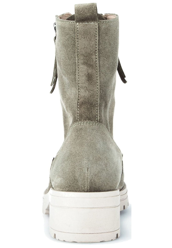 Gabor Stiefelette Veloursleder Grün Warmfutter