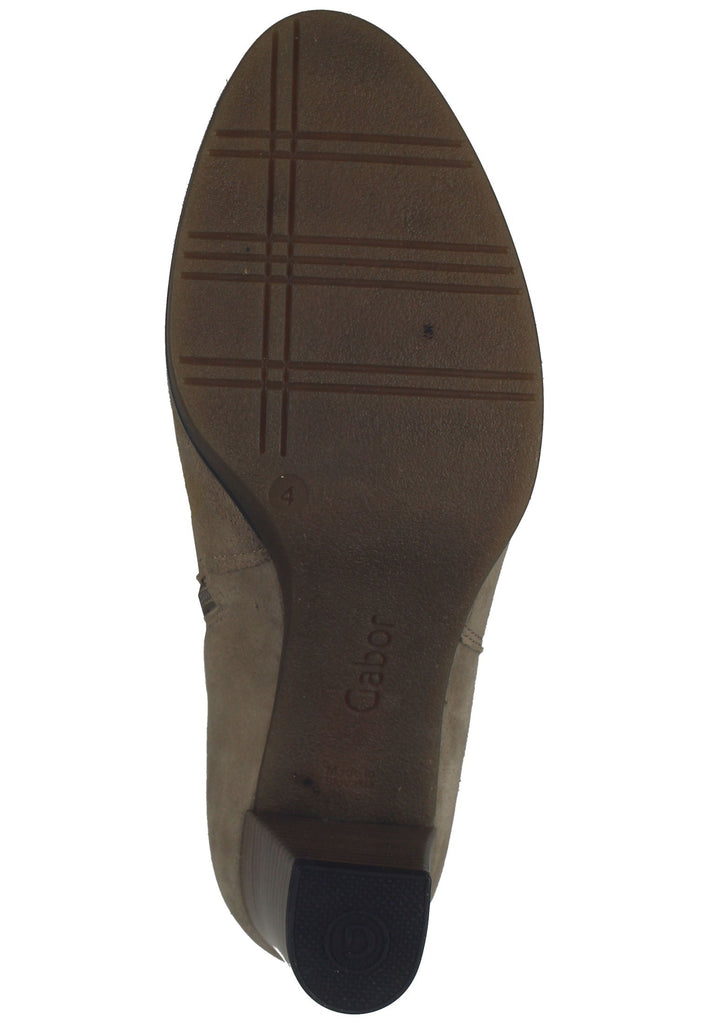 Gabor Stiefelette Veloursleder Hellbraun