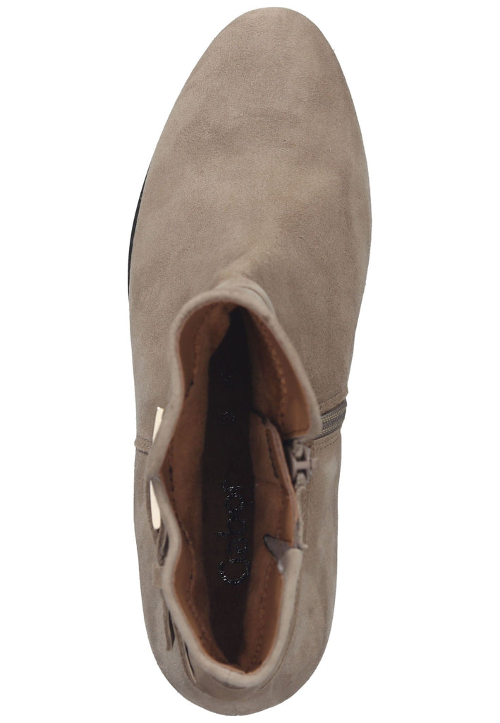 Gabor Stiefelette Veloursleder Hellbraun