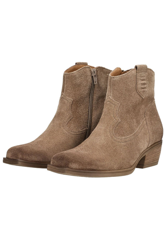 Gabor Stiefelette Veloursleder Hellbraun