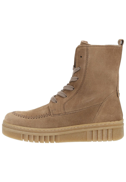 Gabor Stiefelette Veloursleder Hellbraun