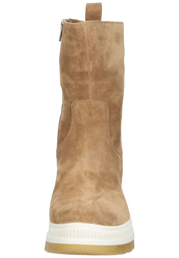 Gabor Stiefelette Veloursleder Hellbraun Warmfutter