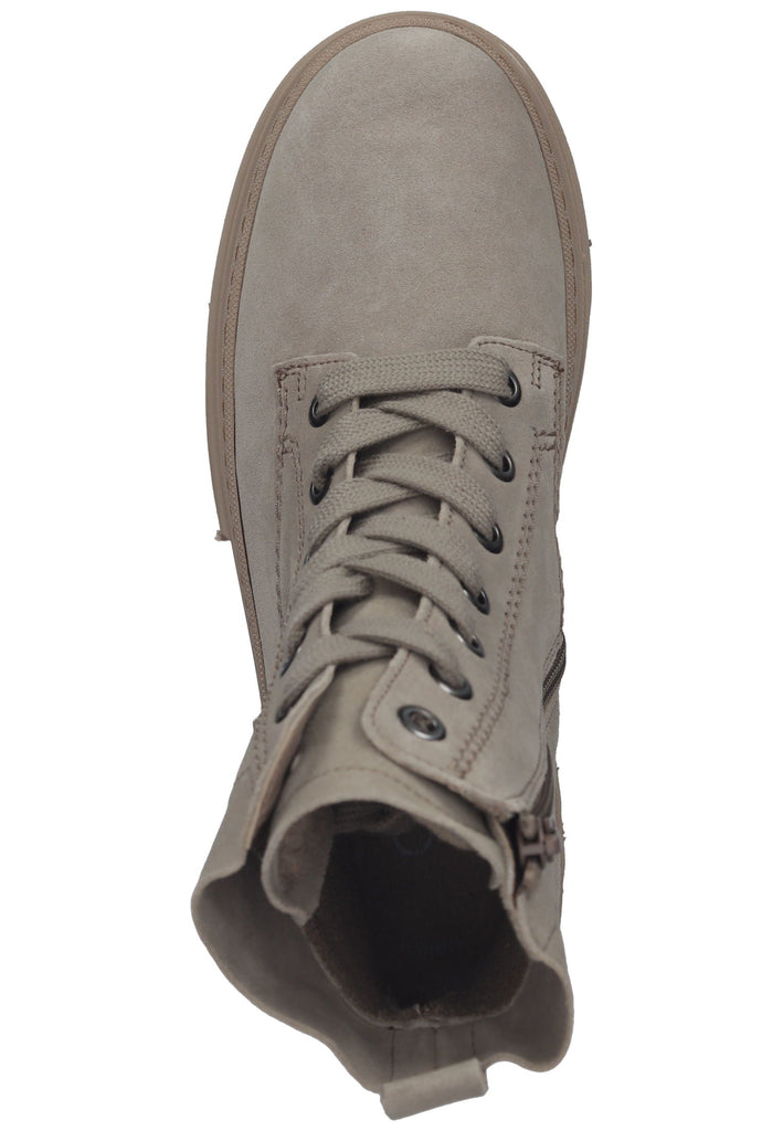 Gabor Stiefelette Veloursleder Kiesel