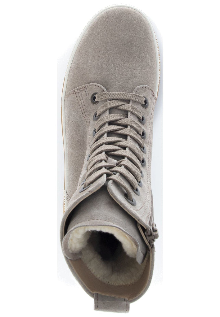 Gabor Stiefelette Veloursleder Kiesel