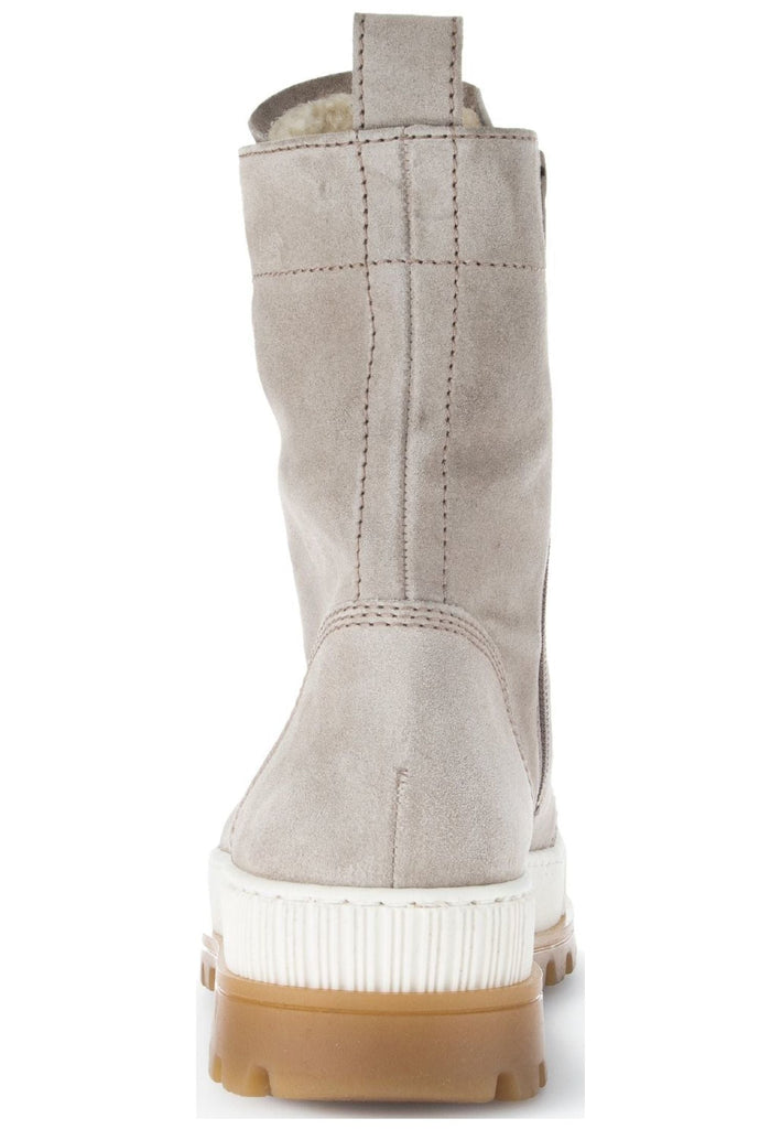 Gabor Stiefelette Veloursleder Kiesel