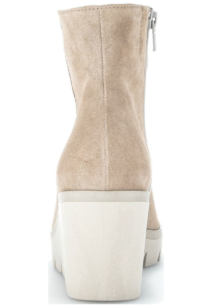 Gabor Stiefelette Veloursleder Kiesel