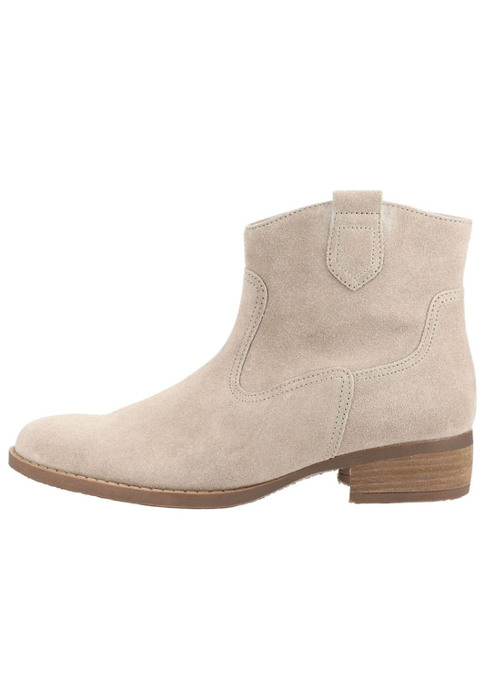 Gabor Stiefelette Veloursleder Kiesel