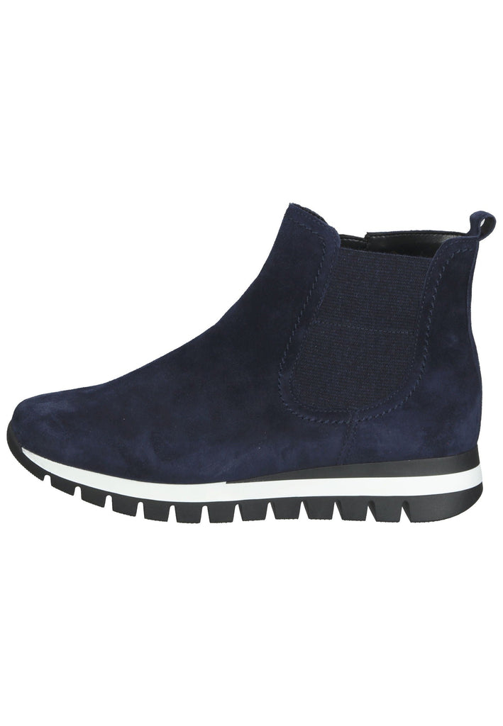Gabor Stiefelette Veloursleder Marine