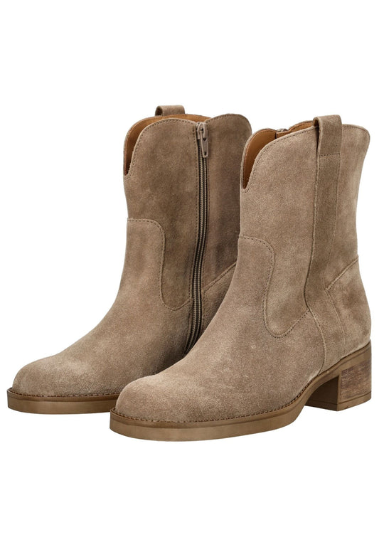 Gabor Stiefelette Veloursleder Mittelbraun