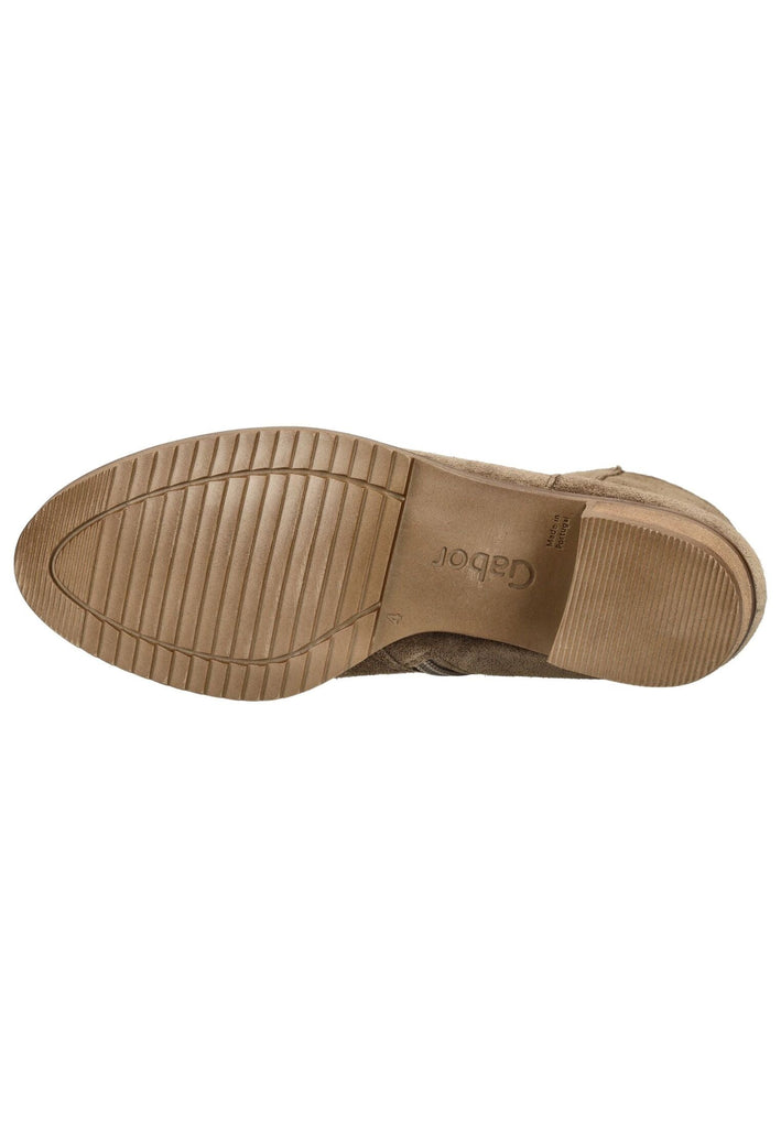Gabor Stiefelette Veloursleder Mittelbraun