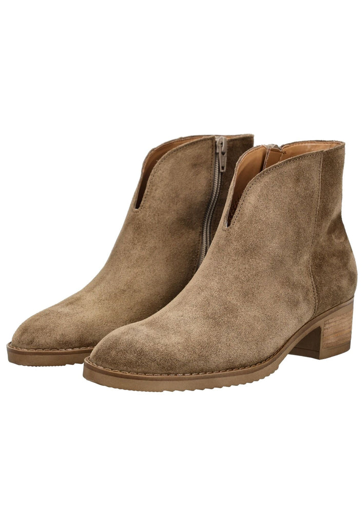 Gabor Stiefelette Veloursleder Mittelbraun