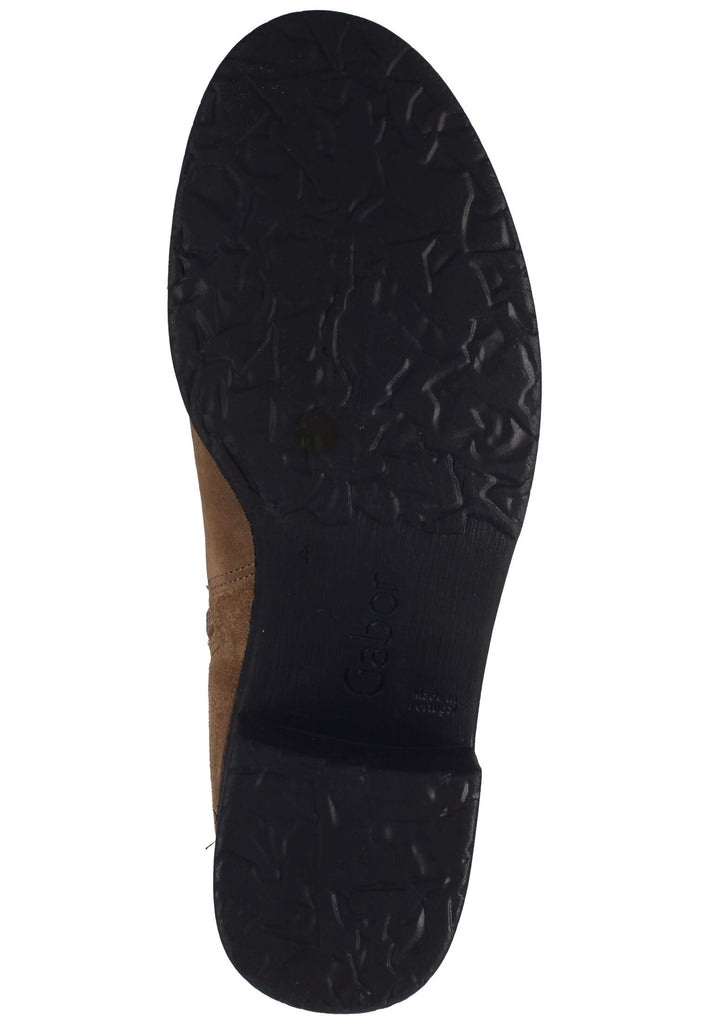 Gabor Stiefelette Veloursleder Mittelbraun