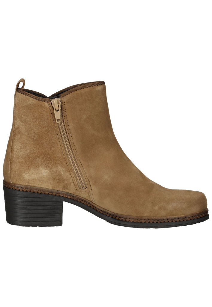 Gabor Stiefelette Veloursleder Mittelbraun